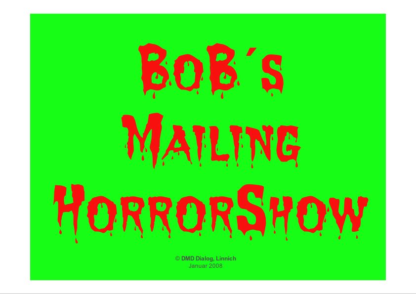 Titelseite Bobs Horror-Show